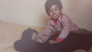 A young Kal Sabir with his brother.